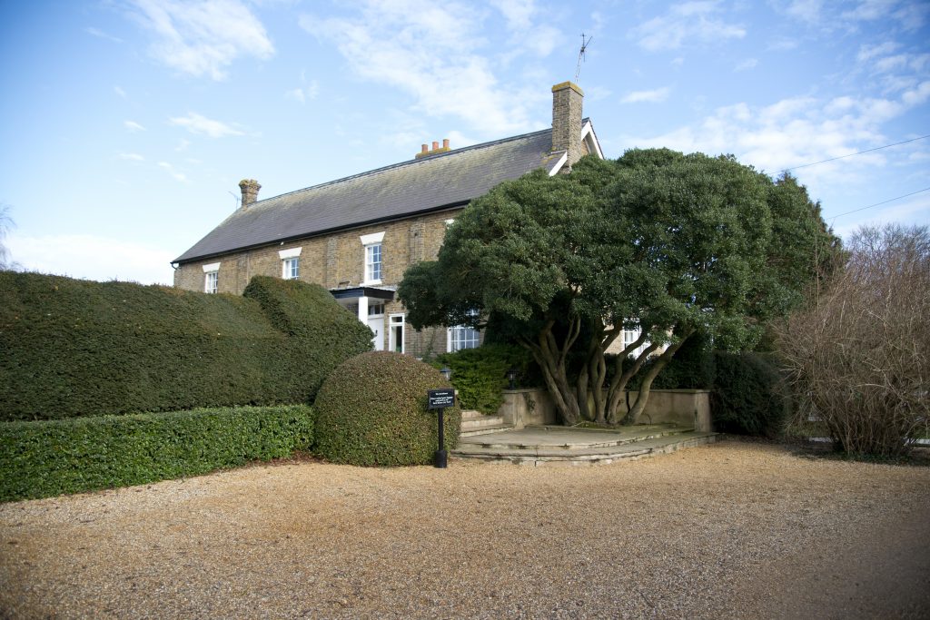 Exterior shot of Marks Hall Farmhouse, the on-site accommodation at The Reid Rooms. Exterior shot of Marks Hall Farmhouse, the on-site accommodation at The Reid Rooms.