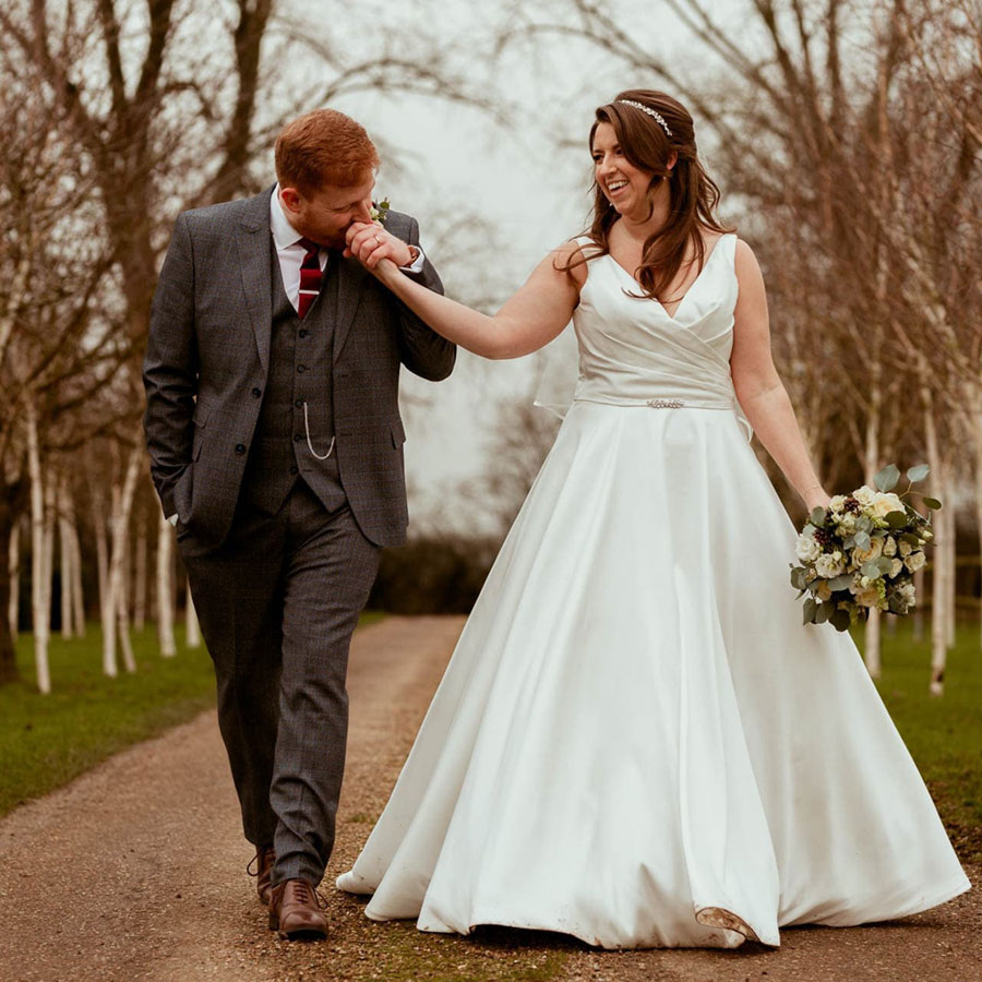 Bride and groom at The Reid Rooms on their Wedding Day Bride and groom at The Reid Rooms on their Wedding Day