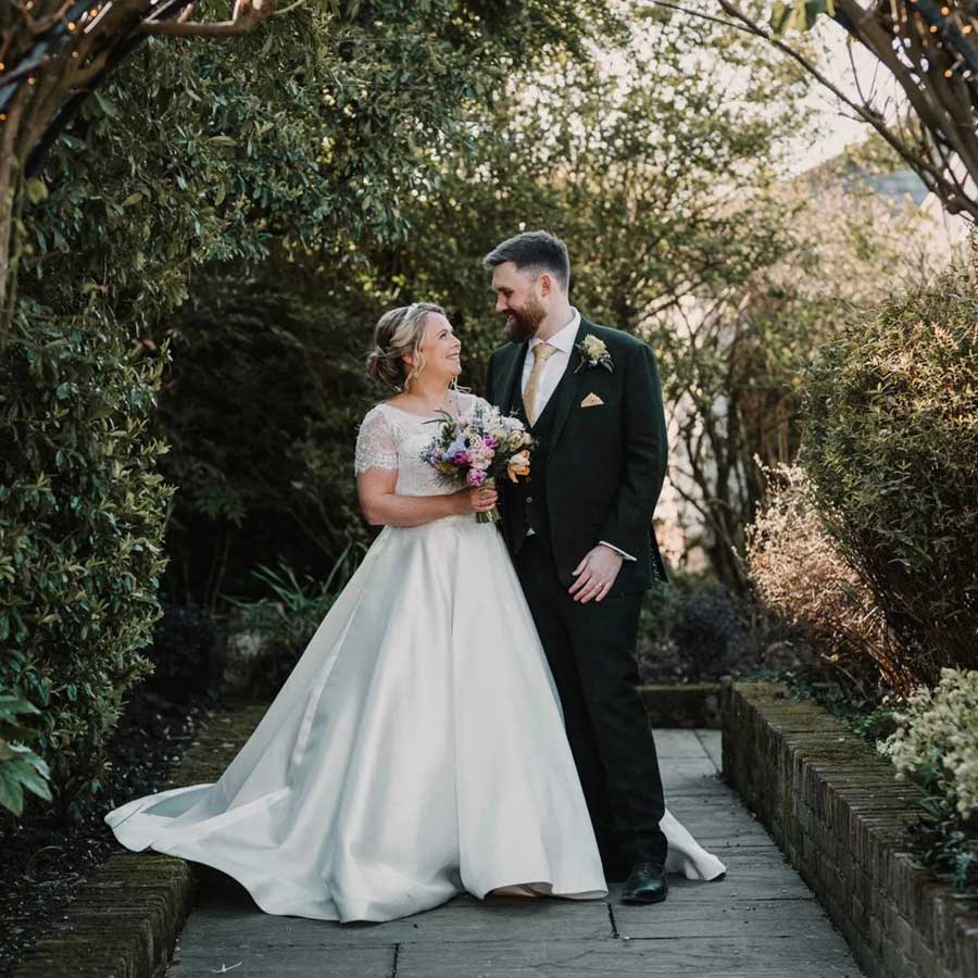 Newly married couple at The Reid Rooms Newly married couple at The Reid Rooms