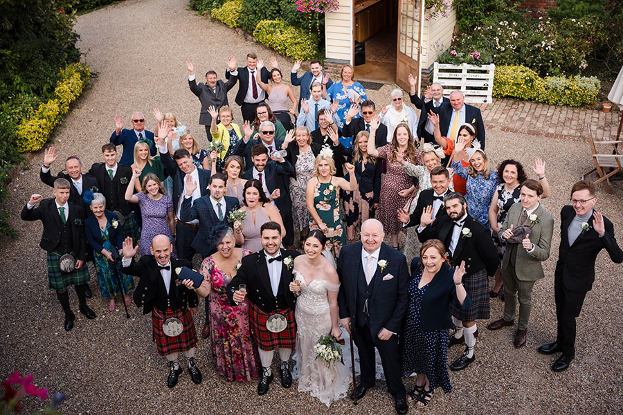 Wedding Party in the Courtyard - Simon Sky Photography Wedding Party in the Courtyard - Simon Sky Photography